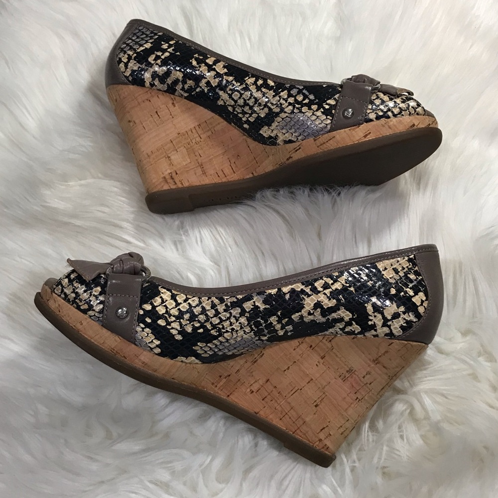 Sperry Python Platform Open Toe Shoes - image 3